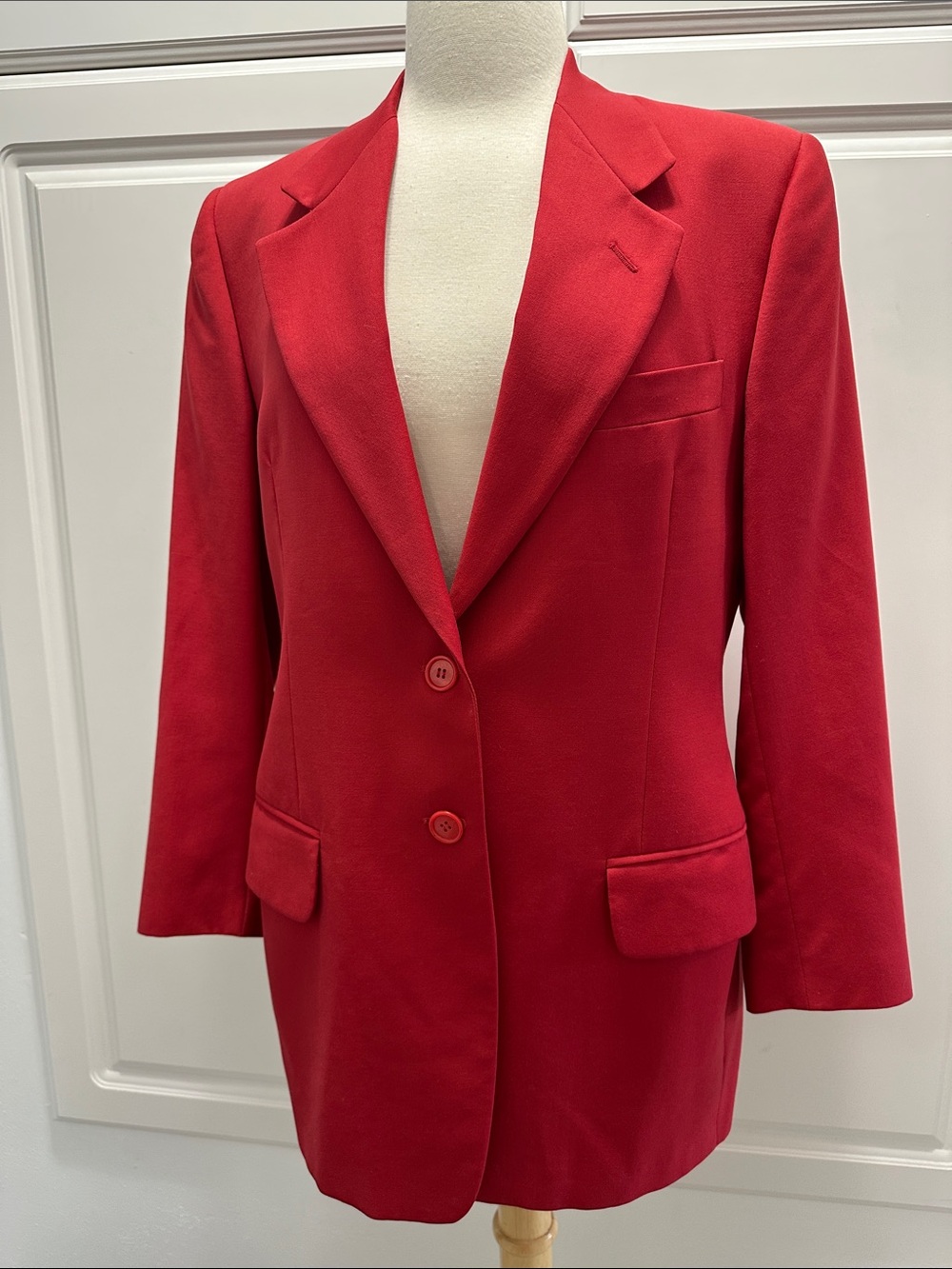 Burberrys' Vintage Logo Red Blazer